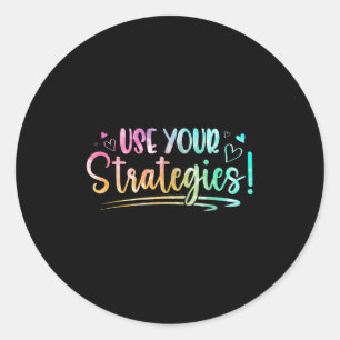 Test Day State Testing Exam Teacher Student Motiva Classic Round Sticker