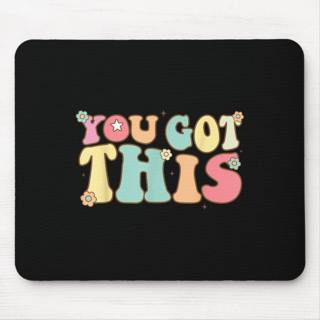 Test Day Teacher Shirt Motivational Testing Day St Mouse Pad (Front)
