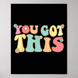 Test Day Teacher Shirt Motivational Testing Day St Poster