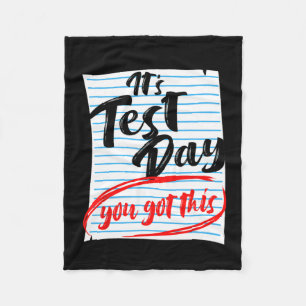 Test Day You Got This Teacher Testing Fleece Blanket