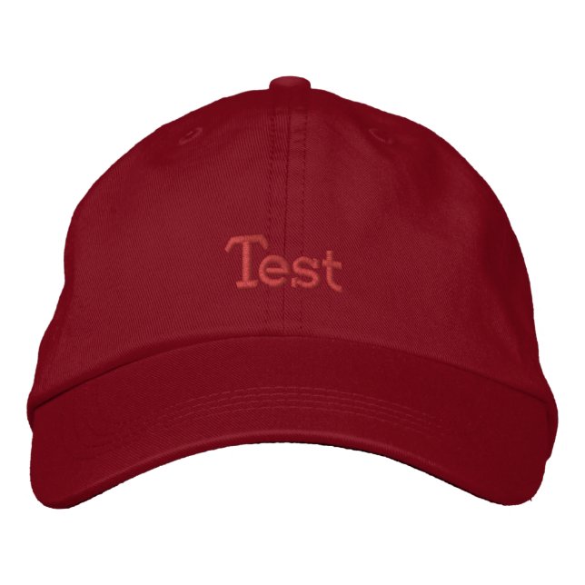 test embroidered hat (Front)
