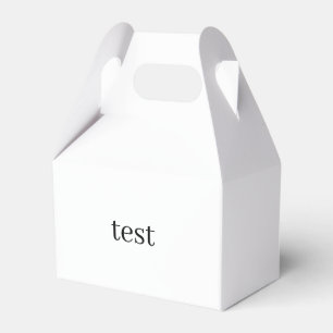 test favour box