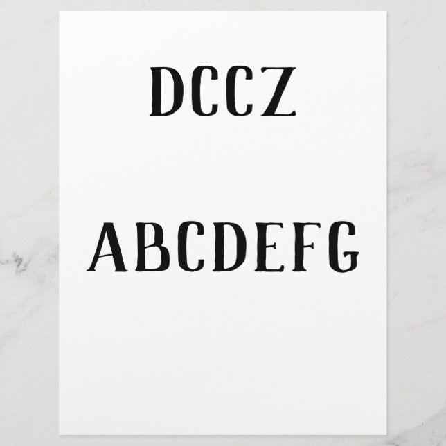 test letterhead (Front)