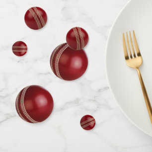 Test Match Red Cricket Ball Confetti