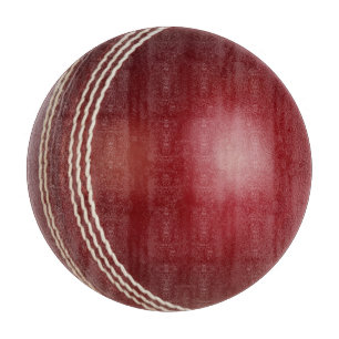 Test Match Red Cricket Ball  Cutting Board