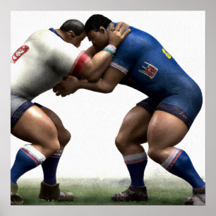 Test Of Strength - Rugby Art Print