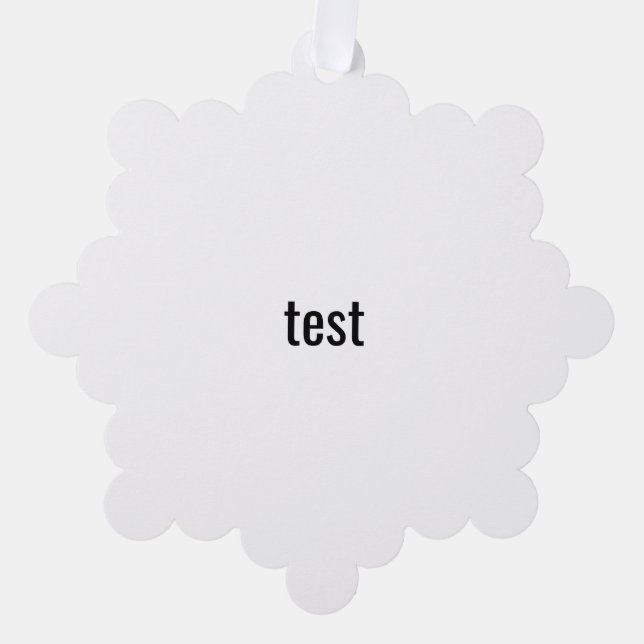 test ornament card (Front)