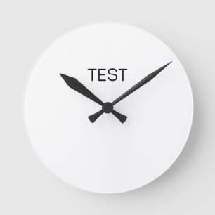 Test Round Wall Clock
