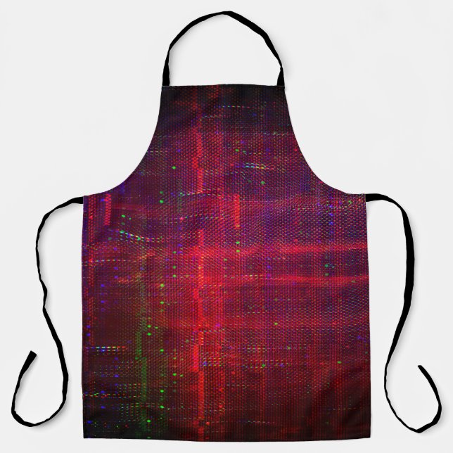 Test screen glitch abstract apron (Front)