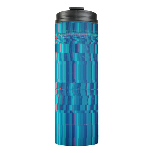 Test screen glitch abstract thermal tumbler (Front)
