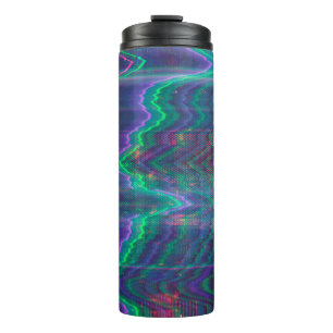 Test screen glitch abstract thermal tumbler