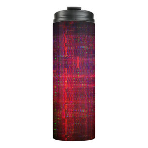 Test screen glitch abstract thermal tumbler