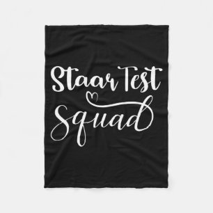Test Squad Funny Teacher Student Testing Day  Fleece Blanket