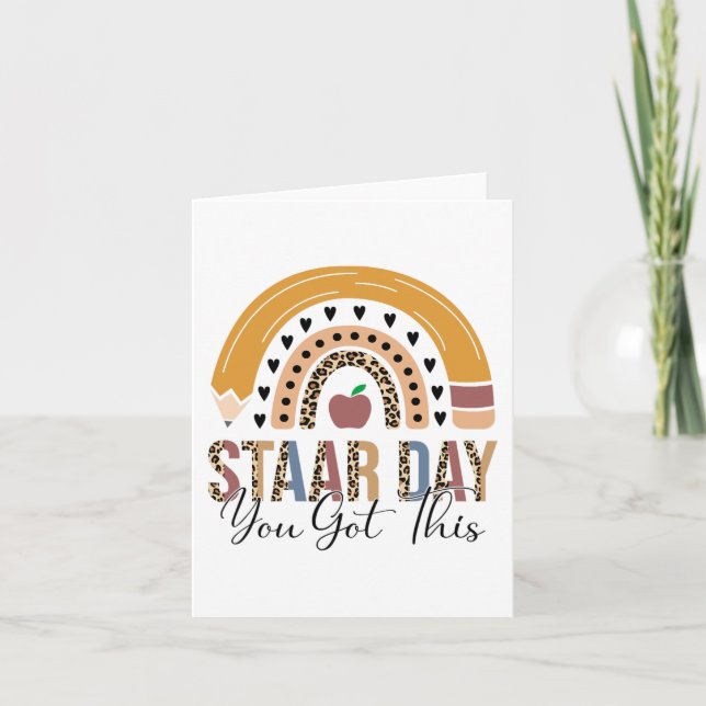 Test Staar Day Mode On Teacher Testing Ideas Schoo Card (Front)