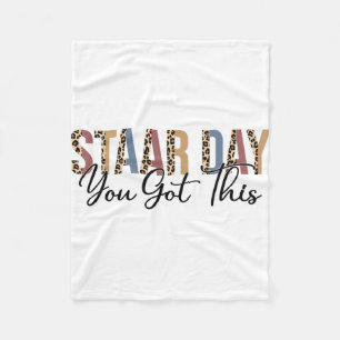 Test Staar Day Mode On Teacher Testing Ideas Schoo Fleece Blanket