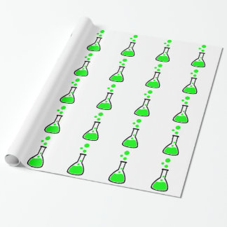 Test tube bubbles wrapping paper