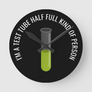 Test Tube Round Clock