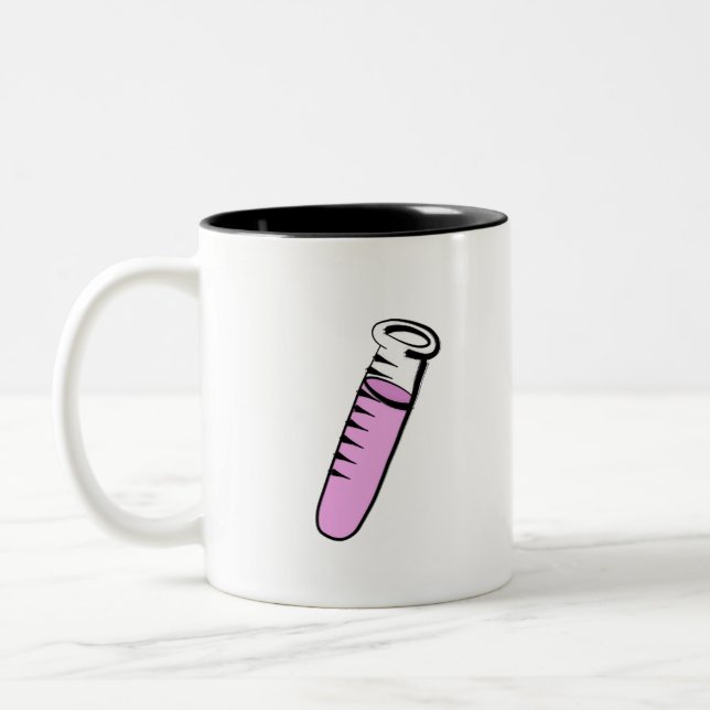 Test tube Two-Tone coffee mug (Left)