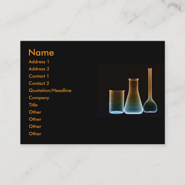 Test Tubes Profile Card (Front)