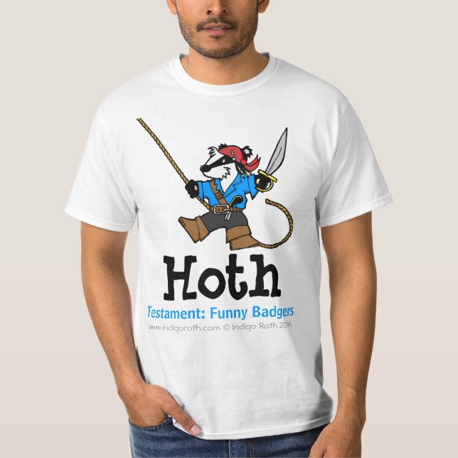 TESTAMENT: FUNNY BADGERS (TM) Hoth Tee (Front)