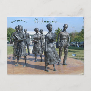 Testament Little Rock Nine Little Rock Arkansas Postcard