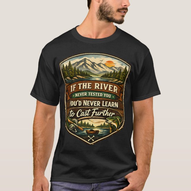 Tested By The River Badge T-Shirt (Front)