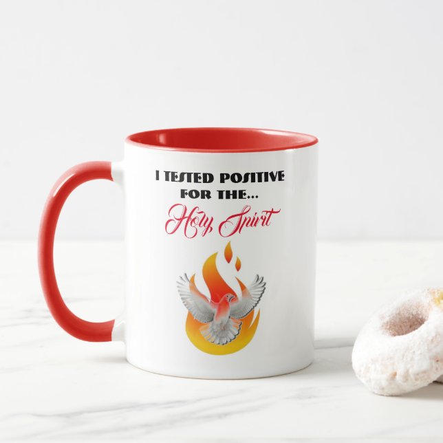 "TESTED POSITIVE" Mug (With Donut)