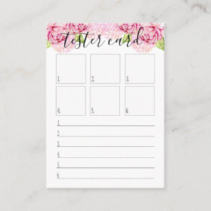 Tester Card - Lipstick Swatch Card - Many Sizes!