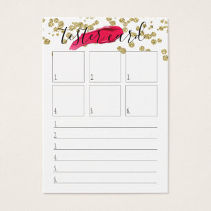 Tester Card - Lipstick Swatch Card - Many Sizes!