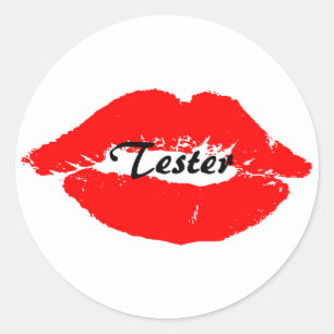 Tester Lipstick Sticker