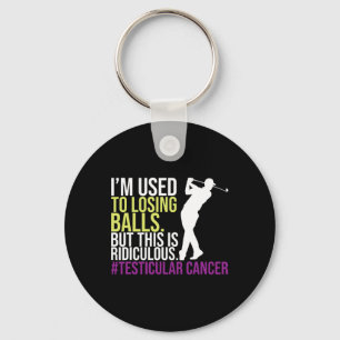 Testicular Cancer April Awareness Month Survivor G Keychain