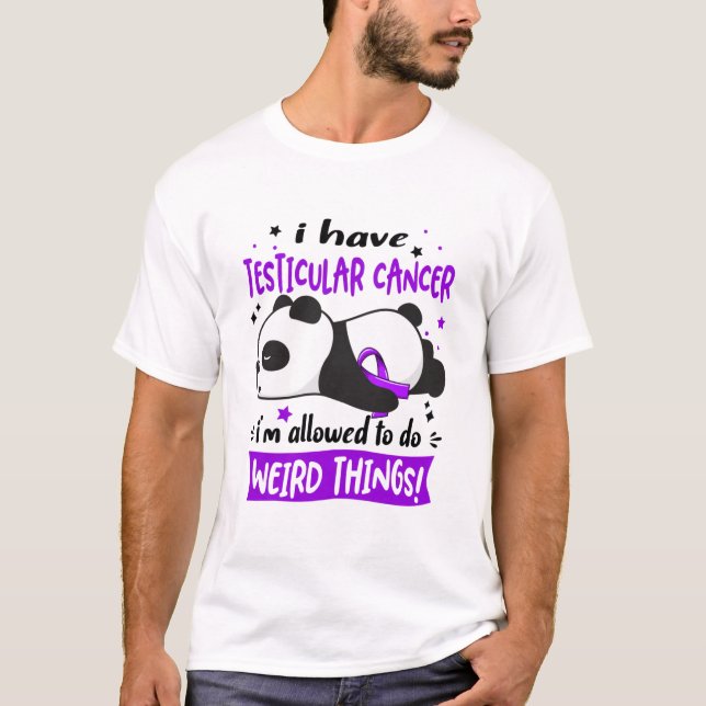 Testicular Cancer Awareness Month Ribbon Gifts T-Shirt (Front)