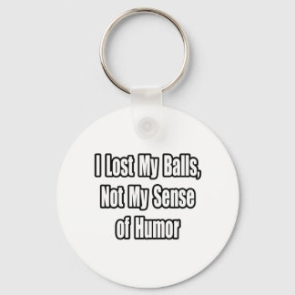 Testicular Cancer Humour Keychain