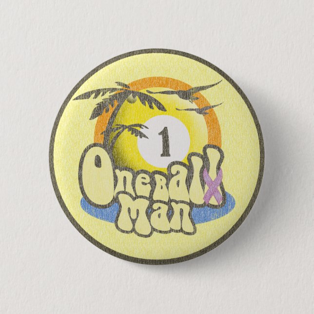 Testicular Cancer Survivor Humour 2 Inch Round Button (Front)