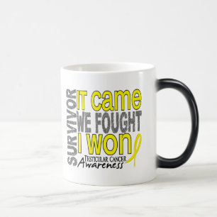 Testicular Cancer Survivor It Came We Fought I Won Magic Mug