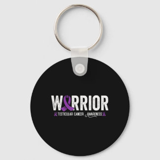 Testicular Cancer Warrior Testicular Cancer Keychain