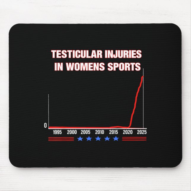 Testicular Injuries In Womens Srts Funny Saying Me Mouse Pad (Front)