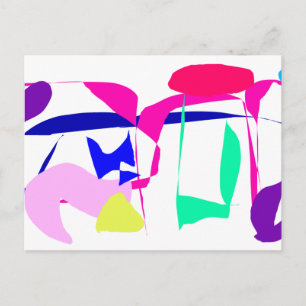 Testimony Lines Purple Ponds Flying Quiet Postcard