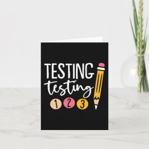 Testing 123 Cute Test Day 3 Card