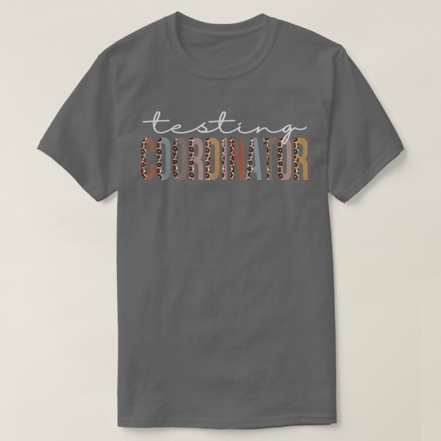 Testing Coordinator Leopard Appreciation For Women T-Shirt (Design Front)