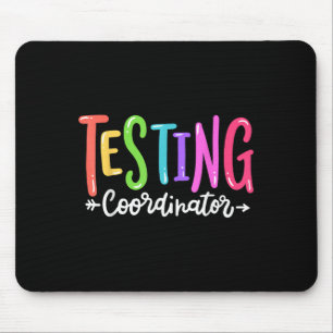 Testing Coordinator Test Day Exam Motivational Squ Mouse Pad