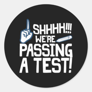 Testing Day Art For Teacher Men Women State Testin Classic Round Sticker