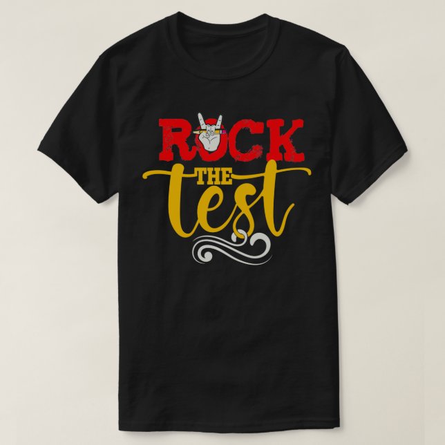 Testing Day Sweater Rock the Test Day Pullover  (Design Front)