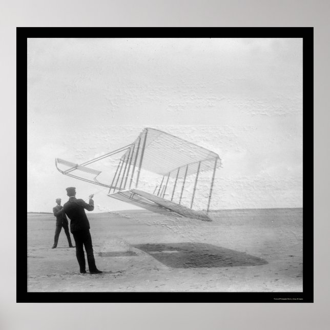 Testing Glider Wilbur and Orville 1901 Poster (Front)