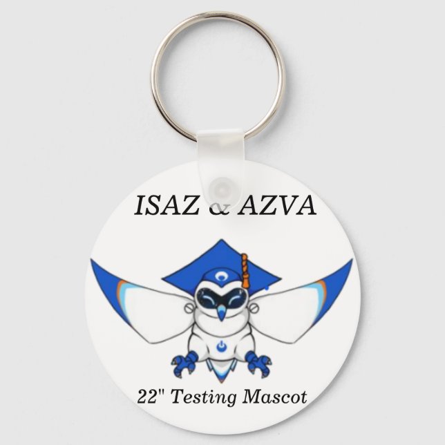 Testing Mascot Keychain (Front)
