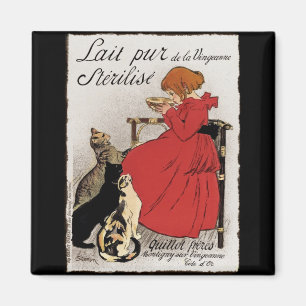 Testing  Milk for the Kitties Magnet