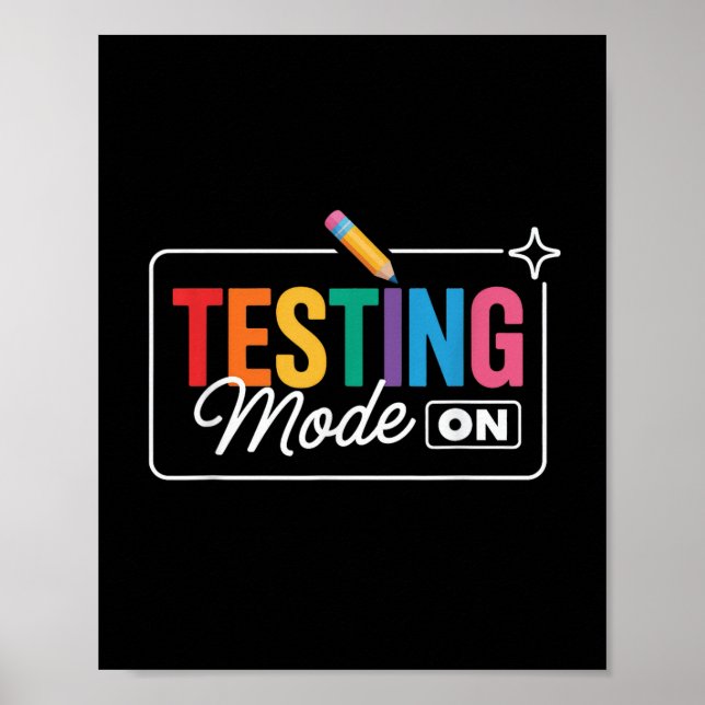 Testing Mode On Testing Day  Poster (Front)