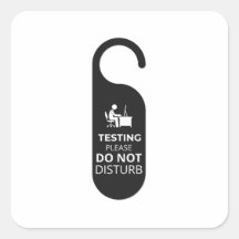 Testing please do not disturb