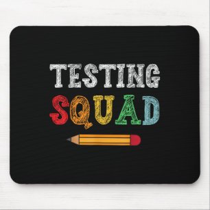 Testing Squad Costume Test Day Teacher Student Fun Mouse Pad