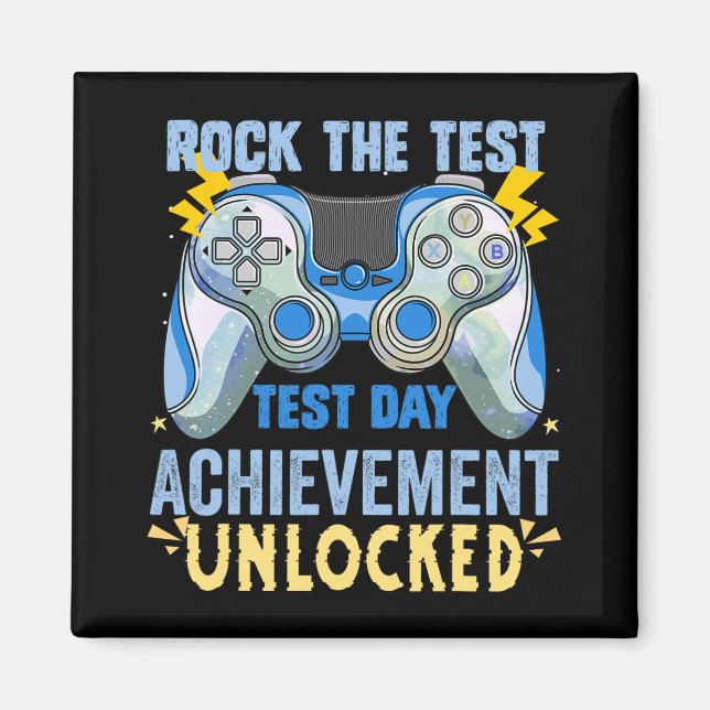 Testing Staar Test Exam Gamer Rock The Test May 20 Magnet (Front)
